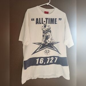 Reebok Emmitt Smith ‘All-Time Leading Rusher’ Vintage Graphic T-Shirt LARGE